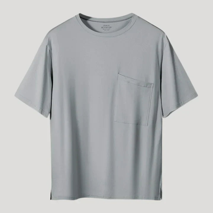 Camiseta Core Fit de Cuello Redondo - Gris