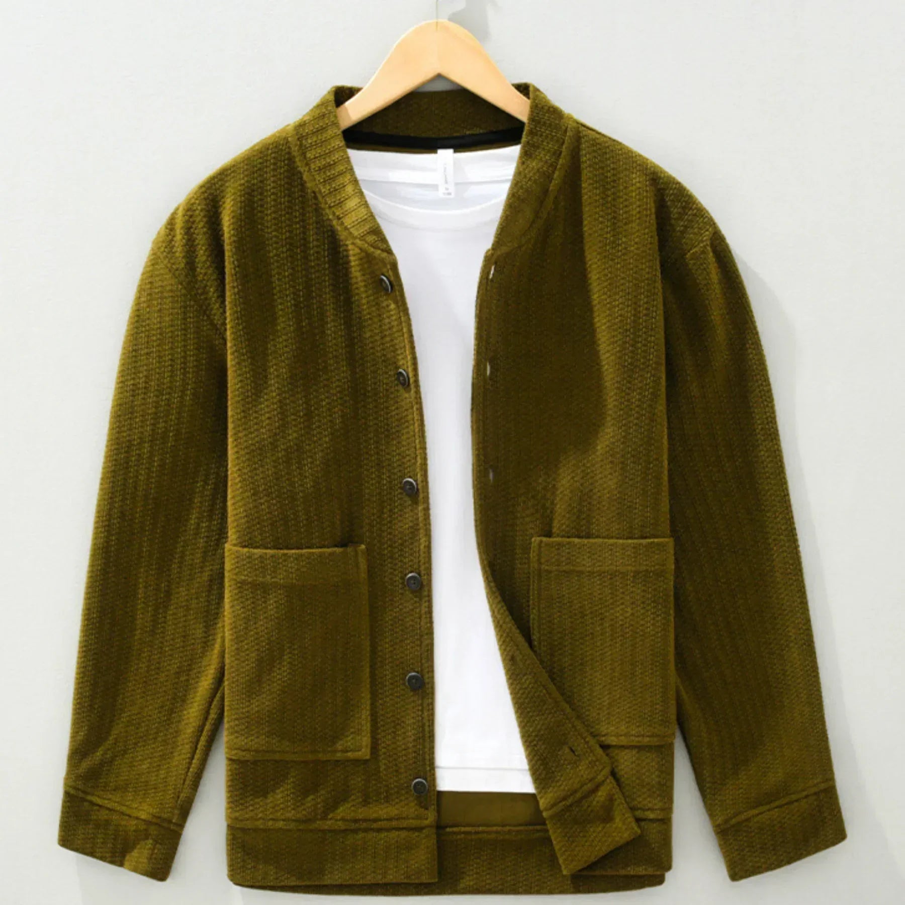 Chaqueta de Algodón con Forro de Kapok Mosswood – Gris Neblinoso