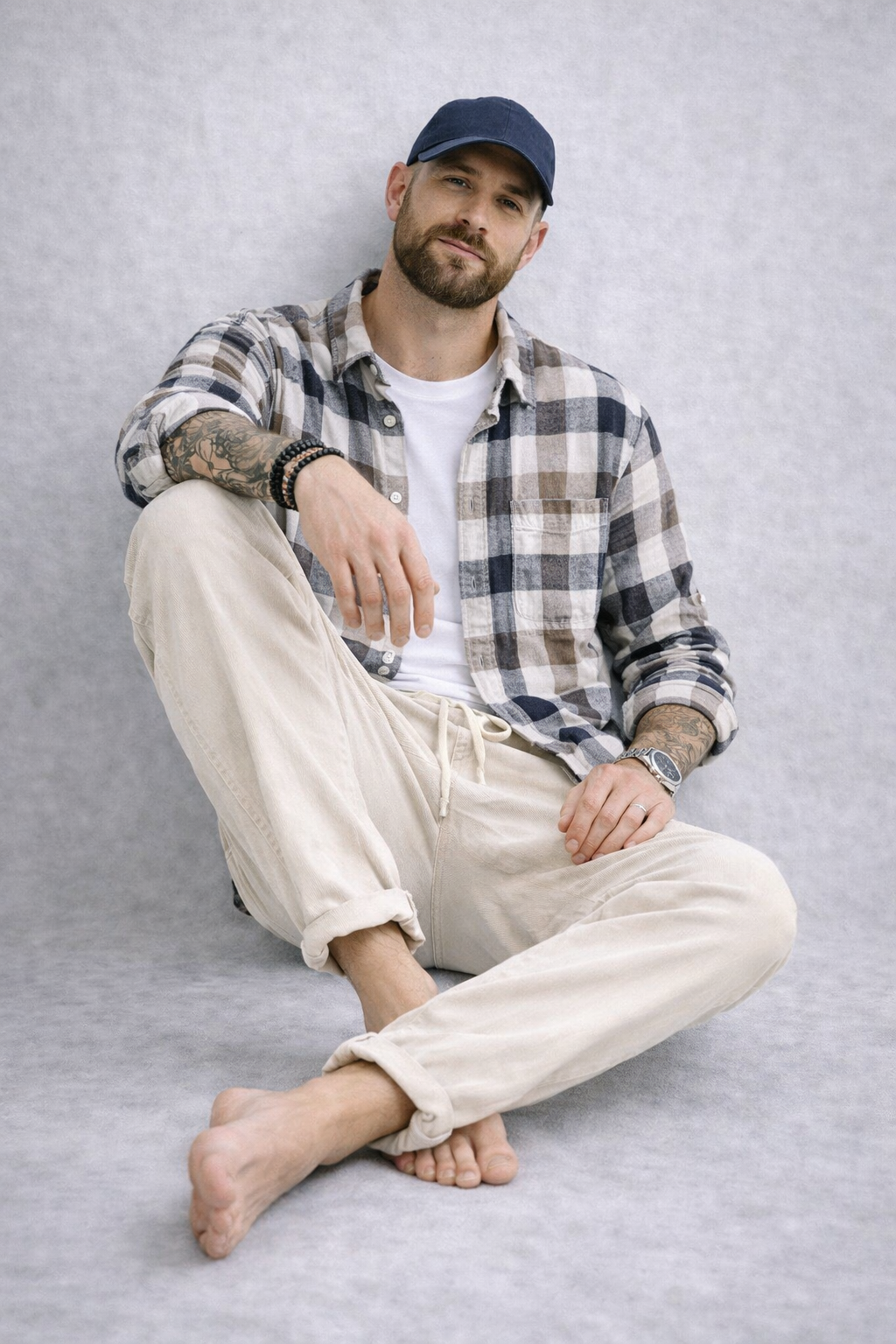 Pantalones de Lino con Cordón Breeze – Kaki
