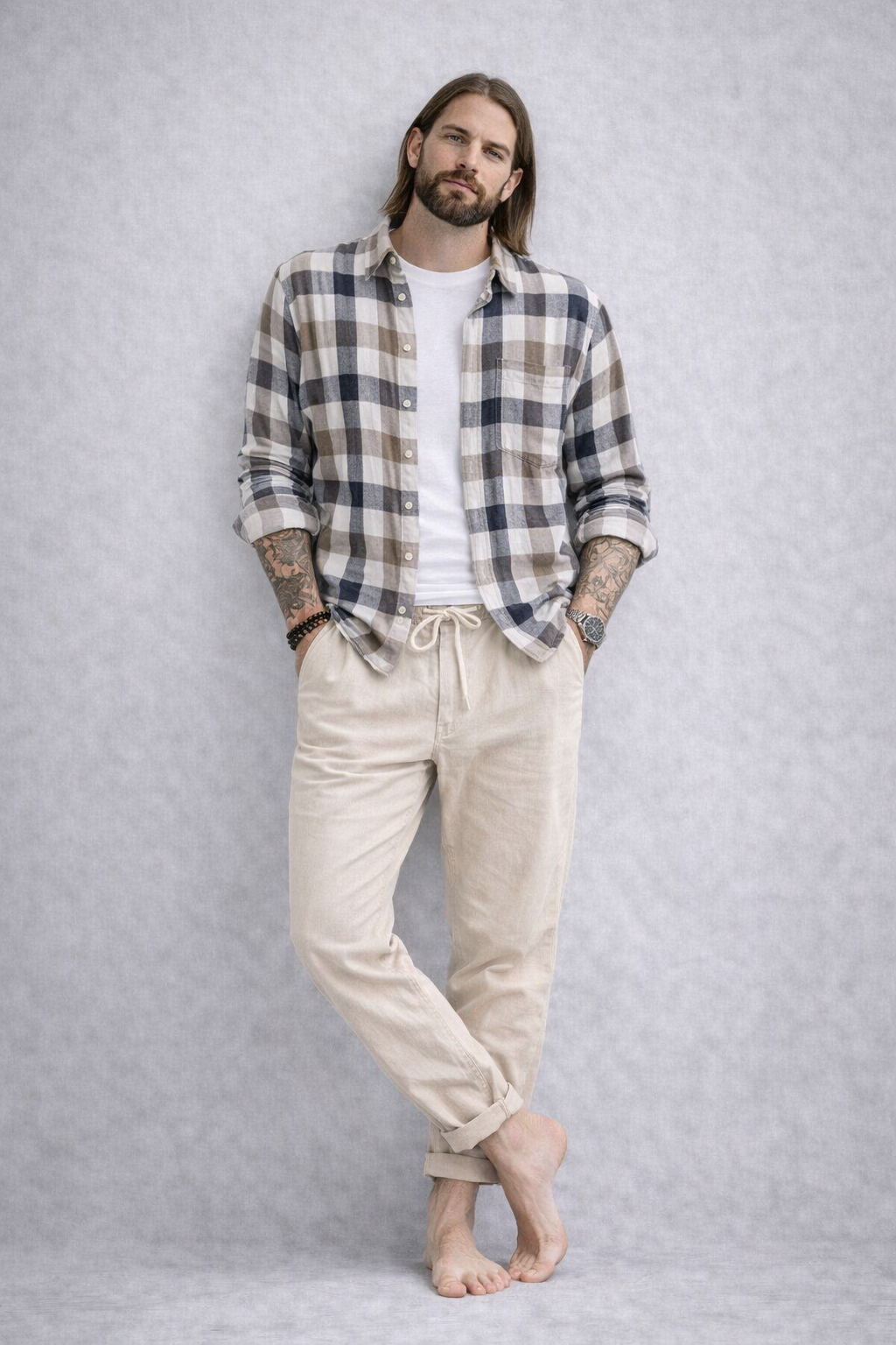 Pantalones con Cordón Urban Blend – Begue
