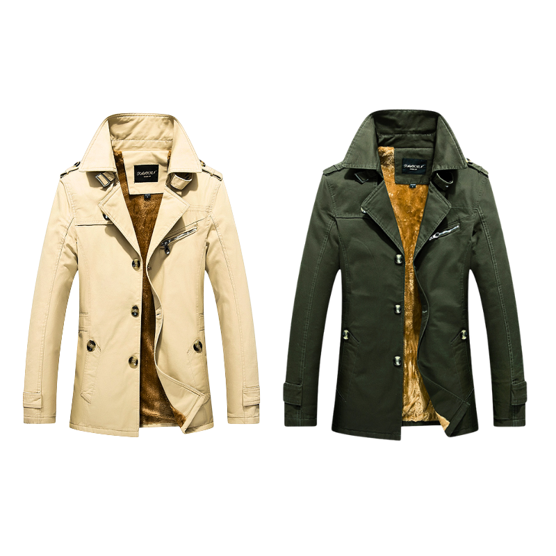 Conjunto Dúo de Chaqueta de Algodón Miller – Sand/Green