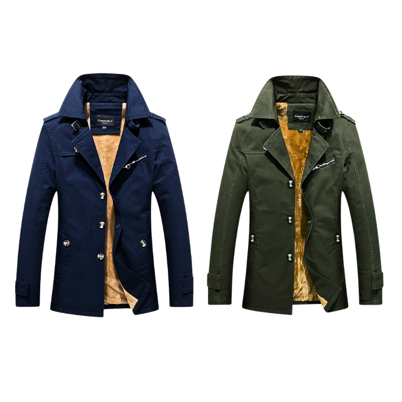 Conjunto Dúo de Chaqueta de Algodón Miller – Navy Blue/Green
