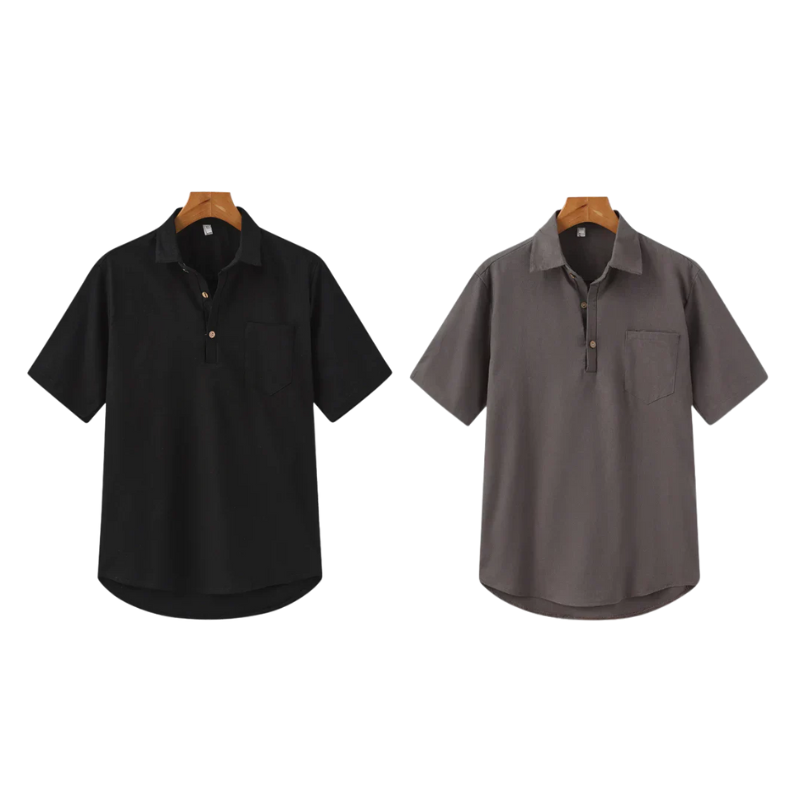 Camiseta Polo de Lino – Duo Set