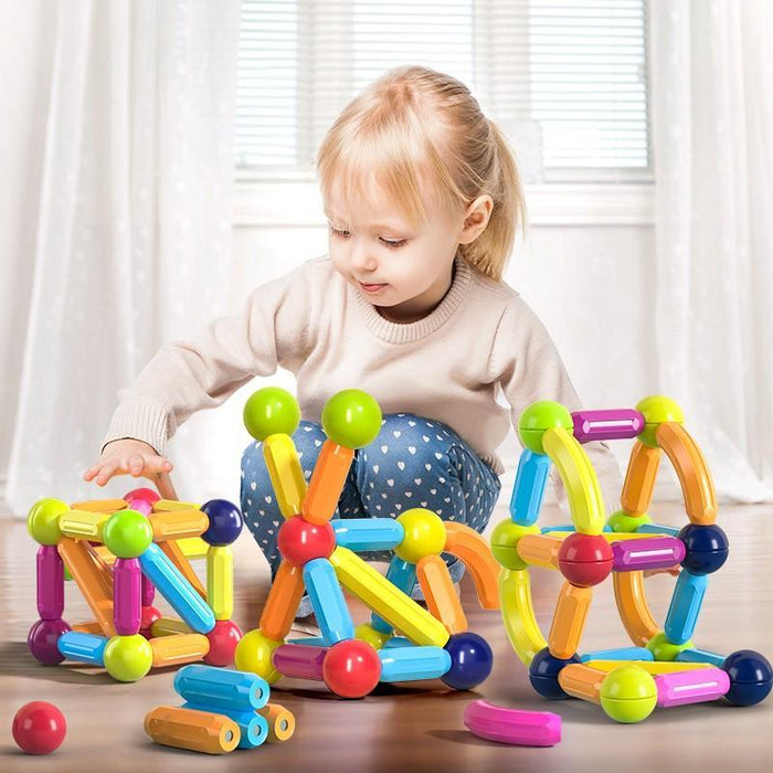 Blocos de Construção Magnéticos Interativo Infantil - Constru Zippy
