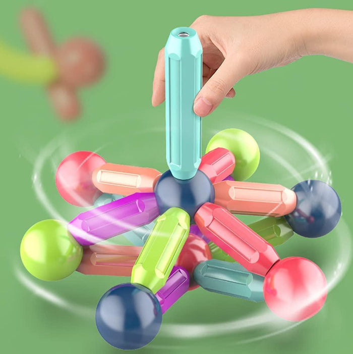 Blocos de Construção Magnéticos Interativo Infantil - Constru Zippy
