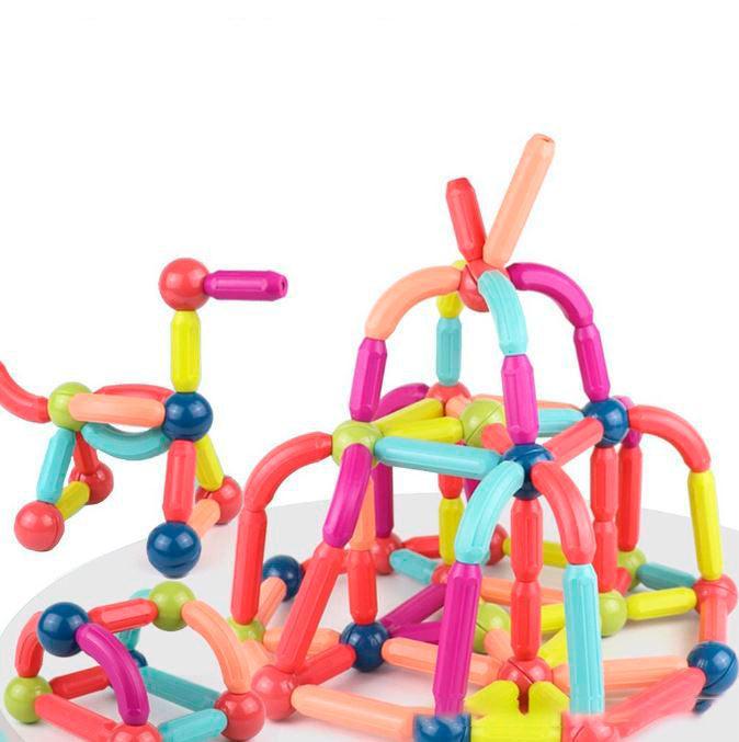 Blocos de Construção Magnéticos Interativo Infantil - Constru Zippy