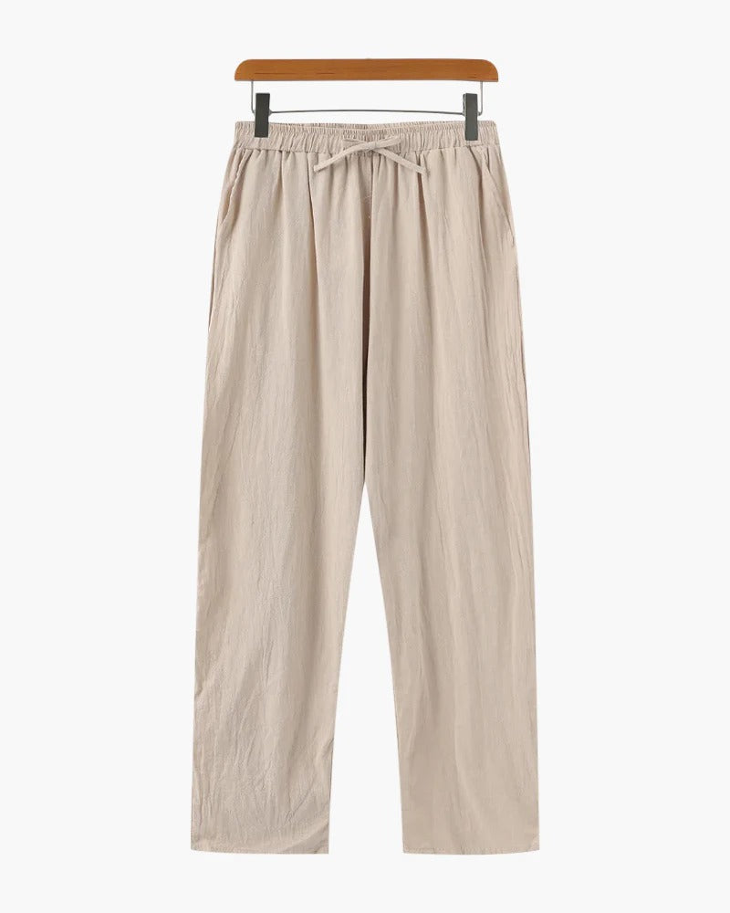 Pantalones Linen Ease – Beige