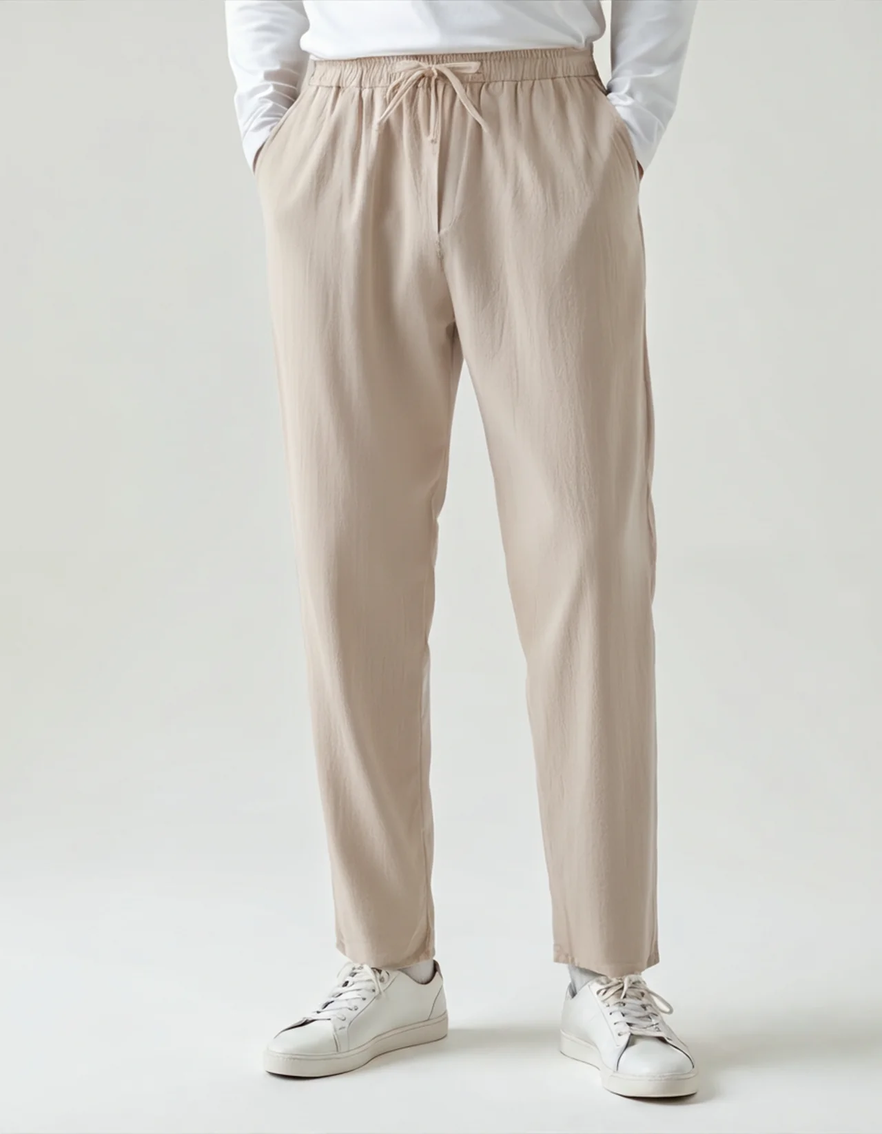 Pantalones Linen Ease – Beige