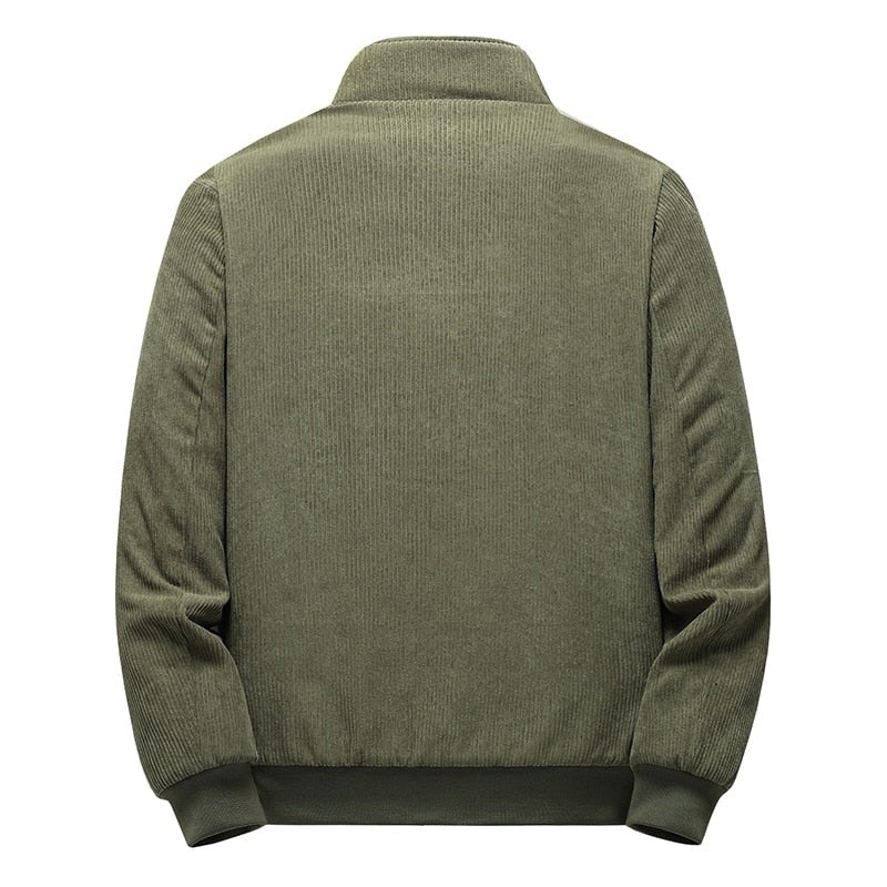 Chaqueta de Pana con Forro Térmico Interior - Verde