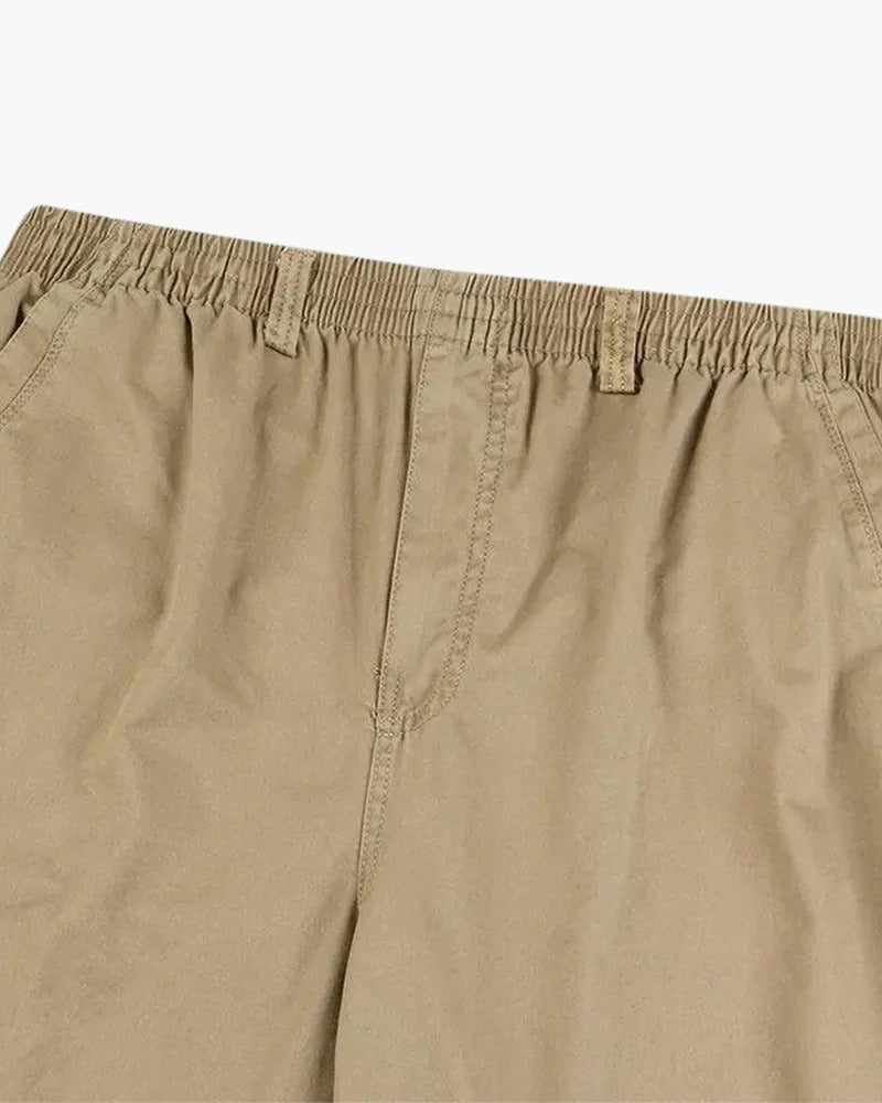 Pantalones Holgados con Cordón – Beige