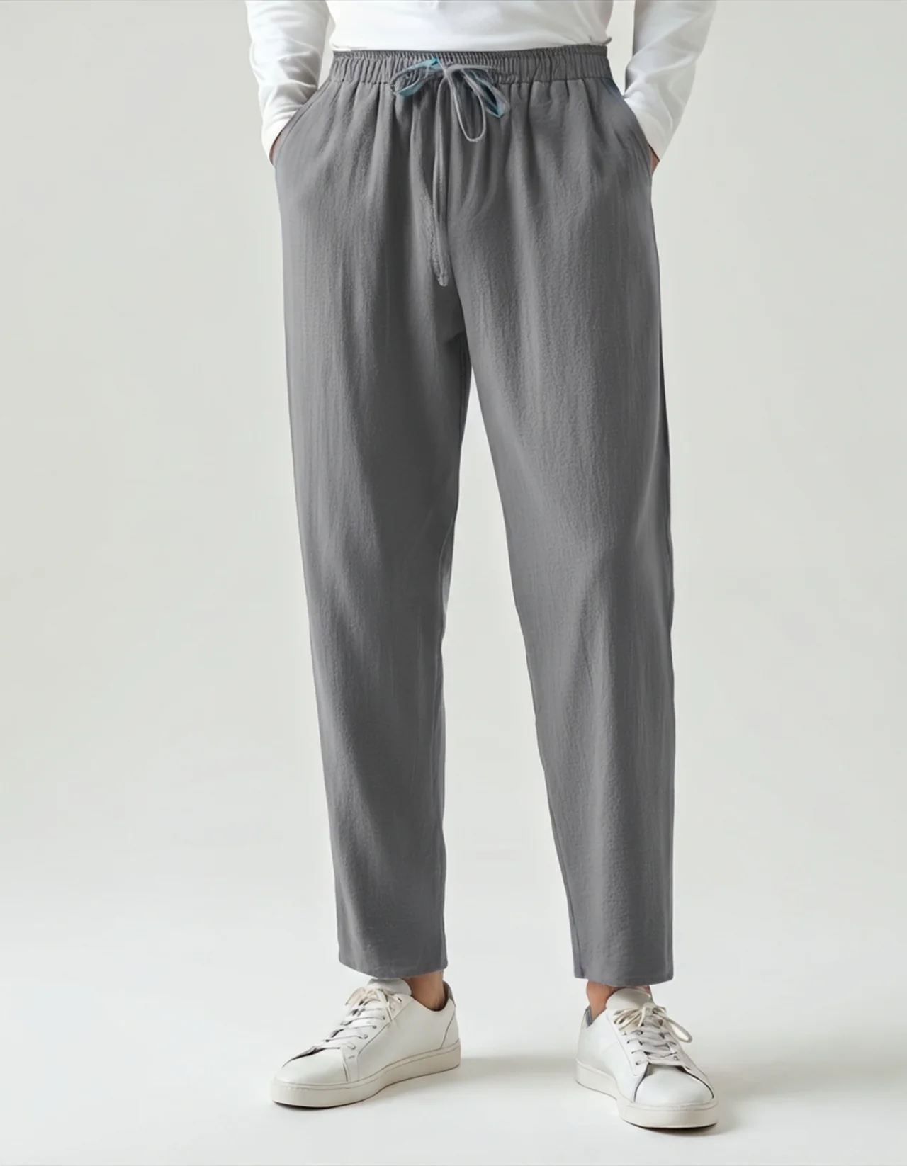 Pantalones Linen Ease – Gris