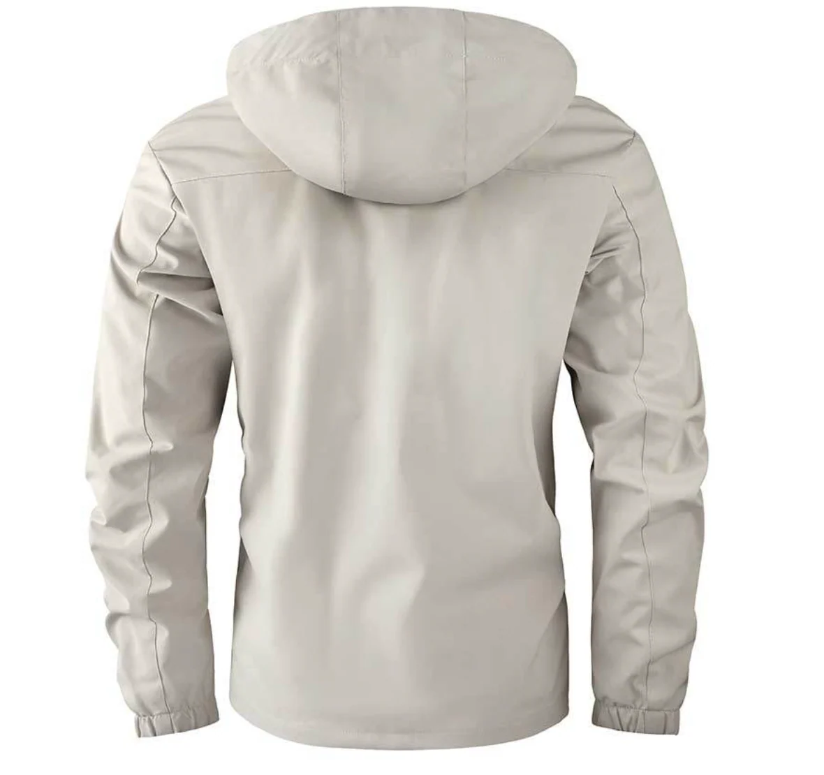 Chaqueta Impermeable con Capucha - Blanco