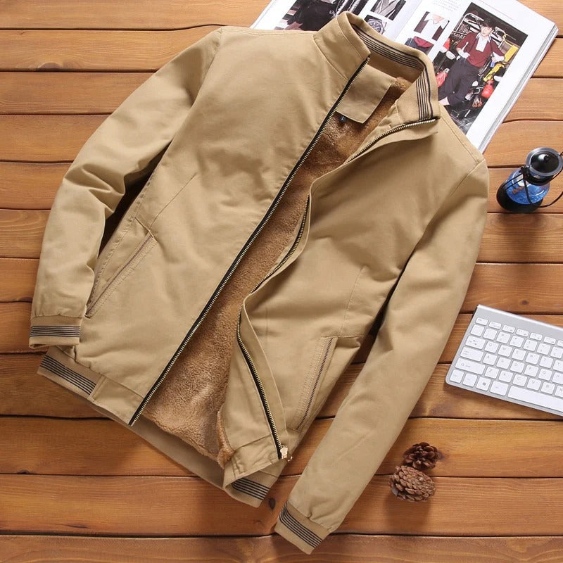 Chaqueta con Forro Térmico Suave - Negro